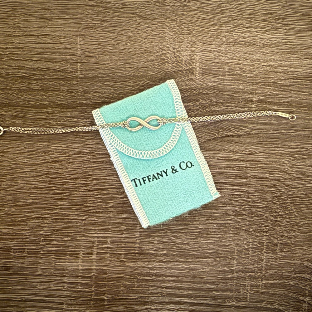 Tiffany Silver Infinity Bracelet - EUC